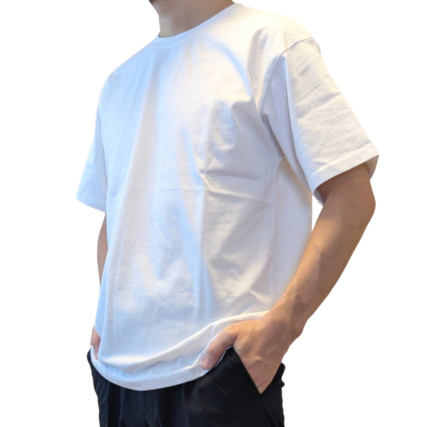 クルーネックコットンTシャツ 厚手(240gsm)