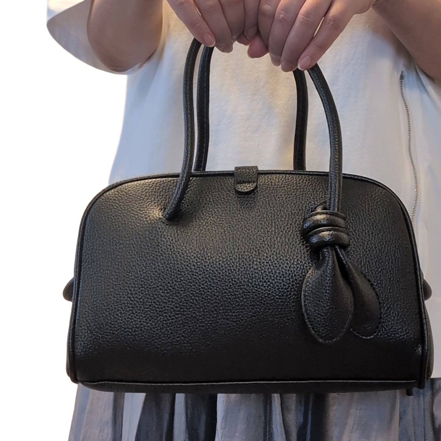 PUシュリンクレザー ミニボストンバッグ