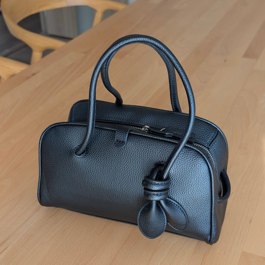 PUシュリンクレザー ミニボストンバッグ