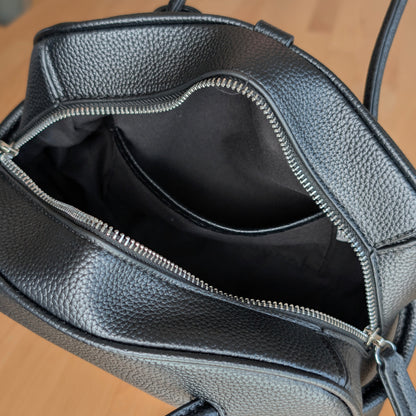 PUシュリンクレザー ミニボストンバッグ