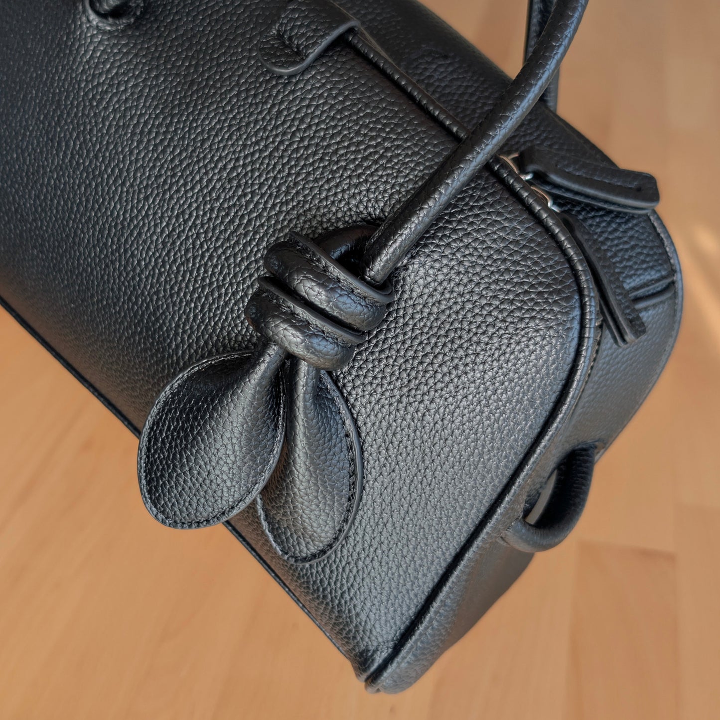 PUシュリンクレザー ミニボストンバッグ