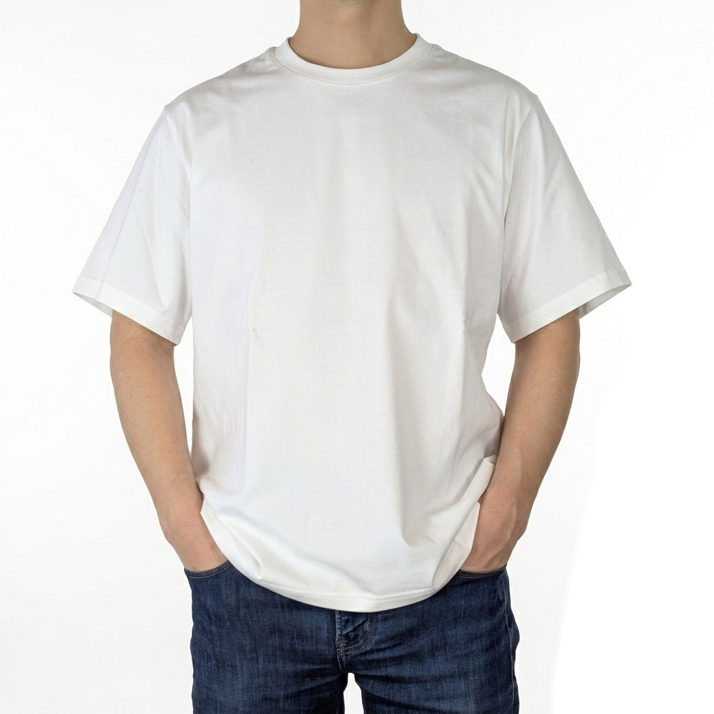 クルーネックコットンTシャツ 厚手（240gsm）