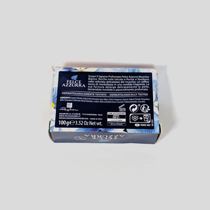 [イタリア直輸入] フェルチェアズーラ FELCE AZZURRA 固形石鹸フレスコ（ホワイトムスク）100g 3個セット