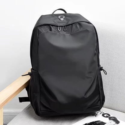 多機能リュック ブラック オックスフォード生地 大容量 20-39L USB充電ポート付き 防水 14インチPC対応 49cm 通勤 通学 旅行